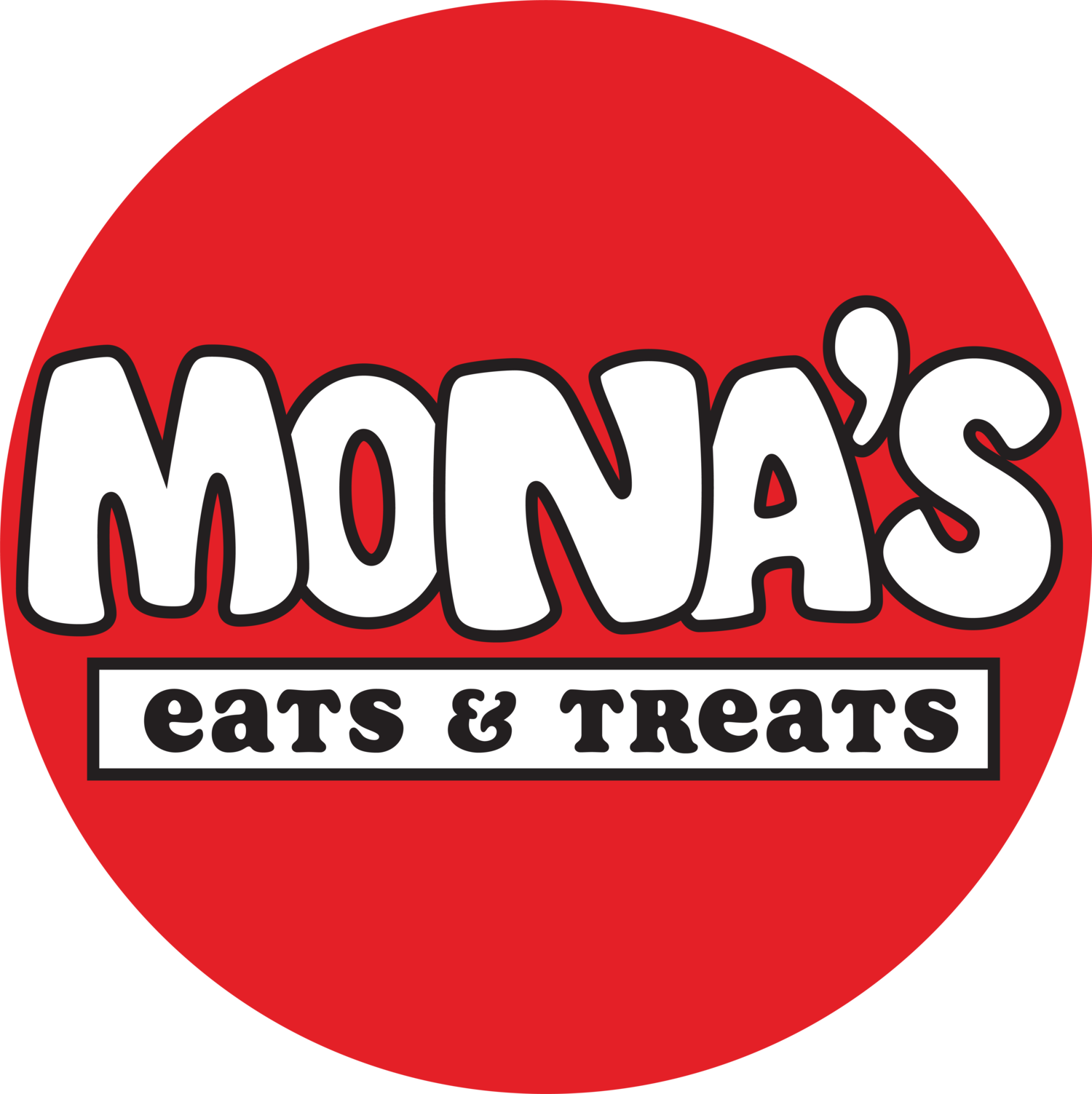 Mona's Eats n Treats Logo